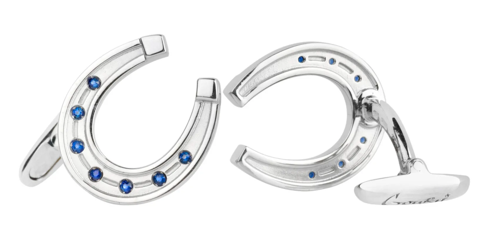 Запонки Подкова СЕРЕБРО